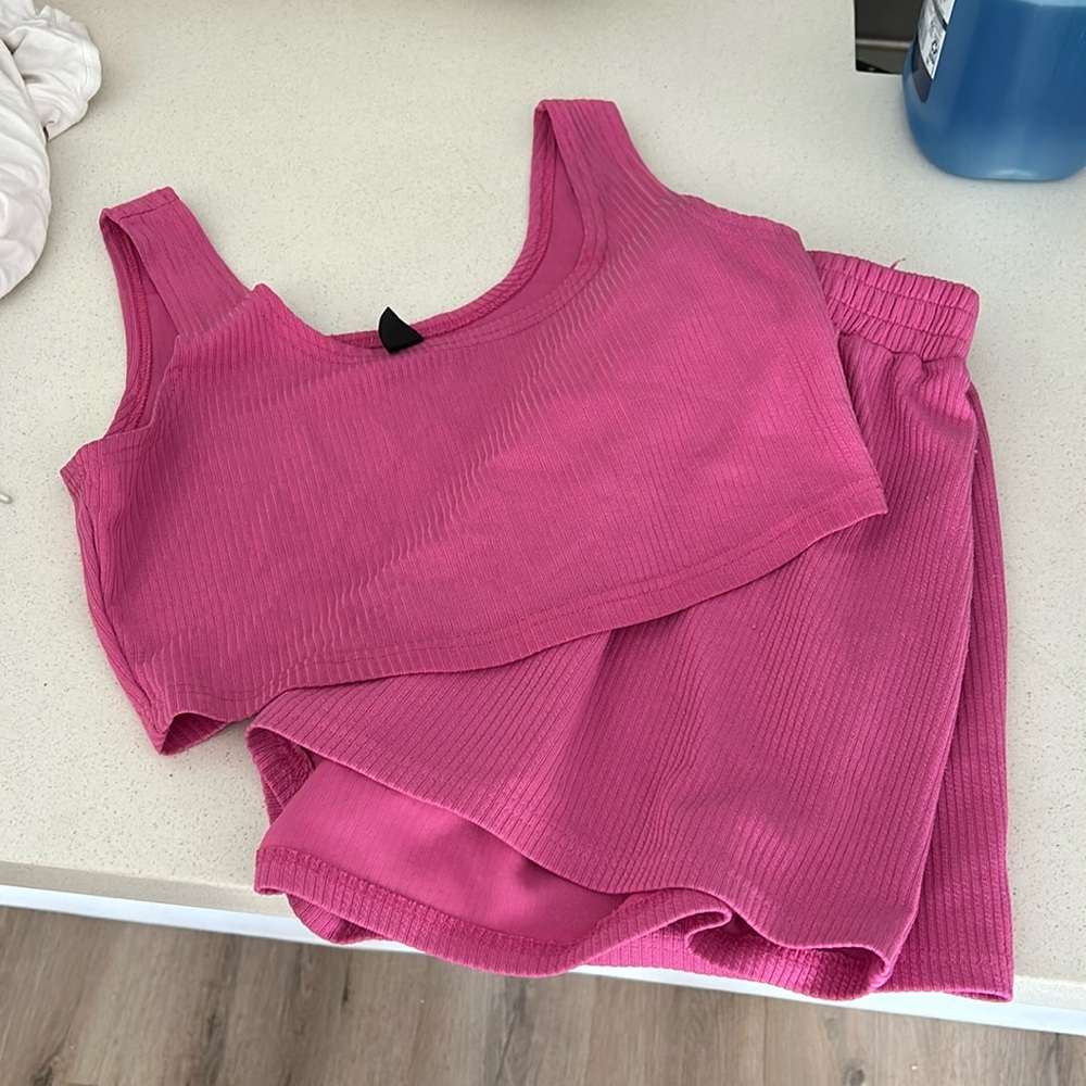 Pink matching set